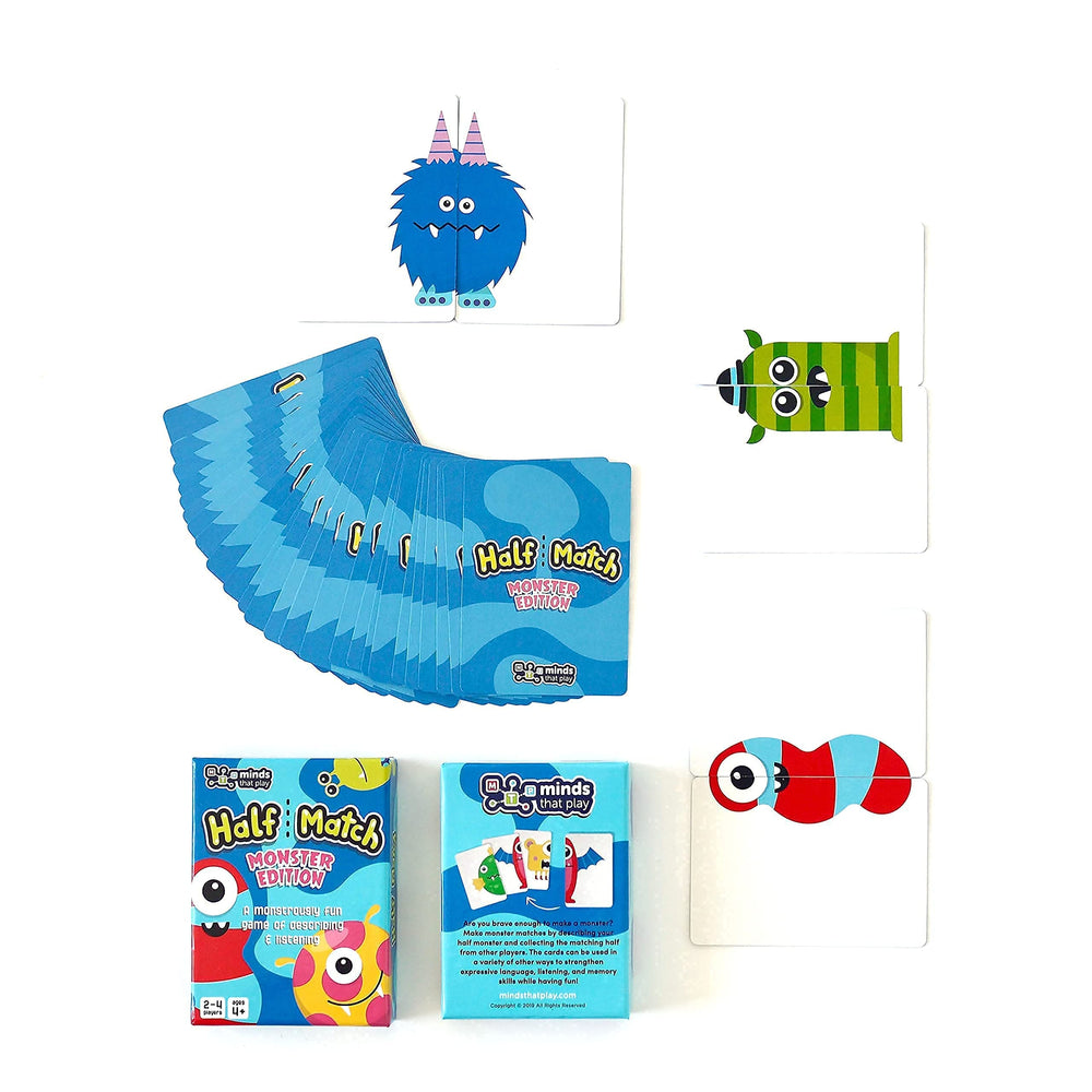 Travel-friendly Half Match Minds That Play Monster Edition for on-the-go fun.