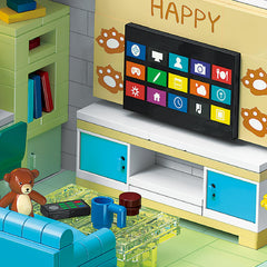 Hallisun Friends House Building Block Set 1035 pieces unlock creative building potential