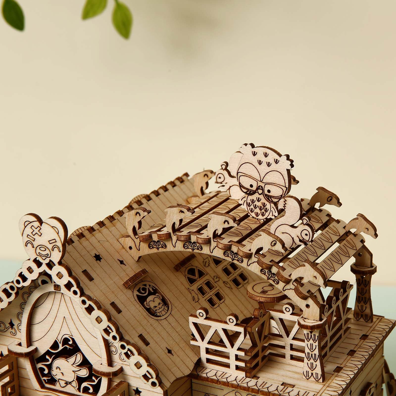 Hallisun built-in music box enhances the interior with gentle tunes.