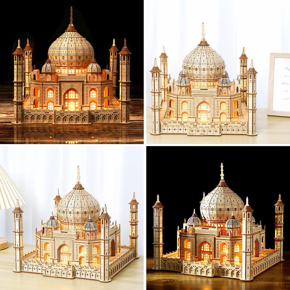 Hallisun wood model finished display ready to decorate a shelf.