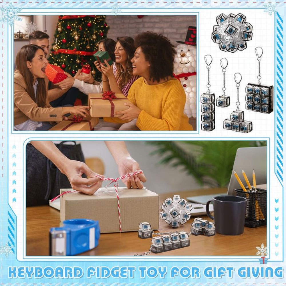 Halloscume gift-ready keyboard fidget clicker for office and home use.