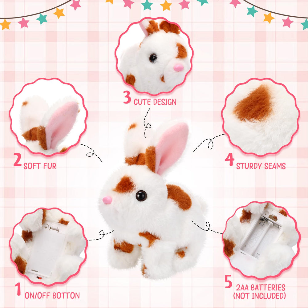 Halloscume interactive bunny gray delivers soft hugs with plush fur and gentle motion.