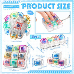 Halloscume keyboard fidget style C crystal, portable keychain for on-the-go focus