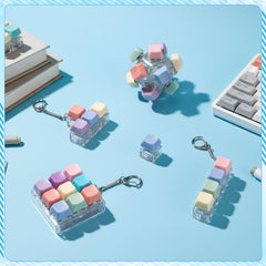 Halloscume keyboard fidget style4 pastel colorful accessory for study or work