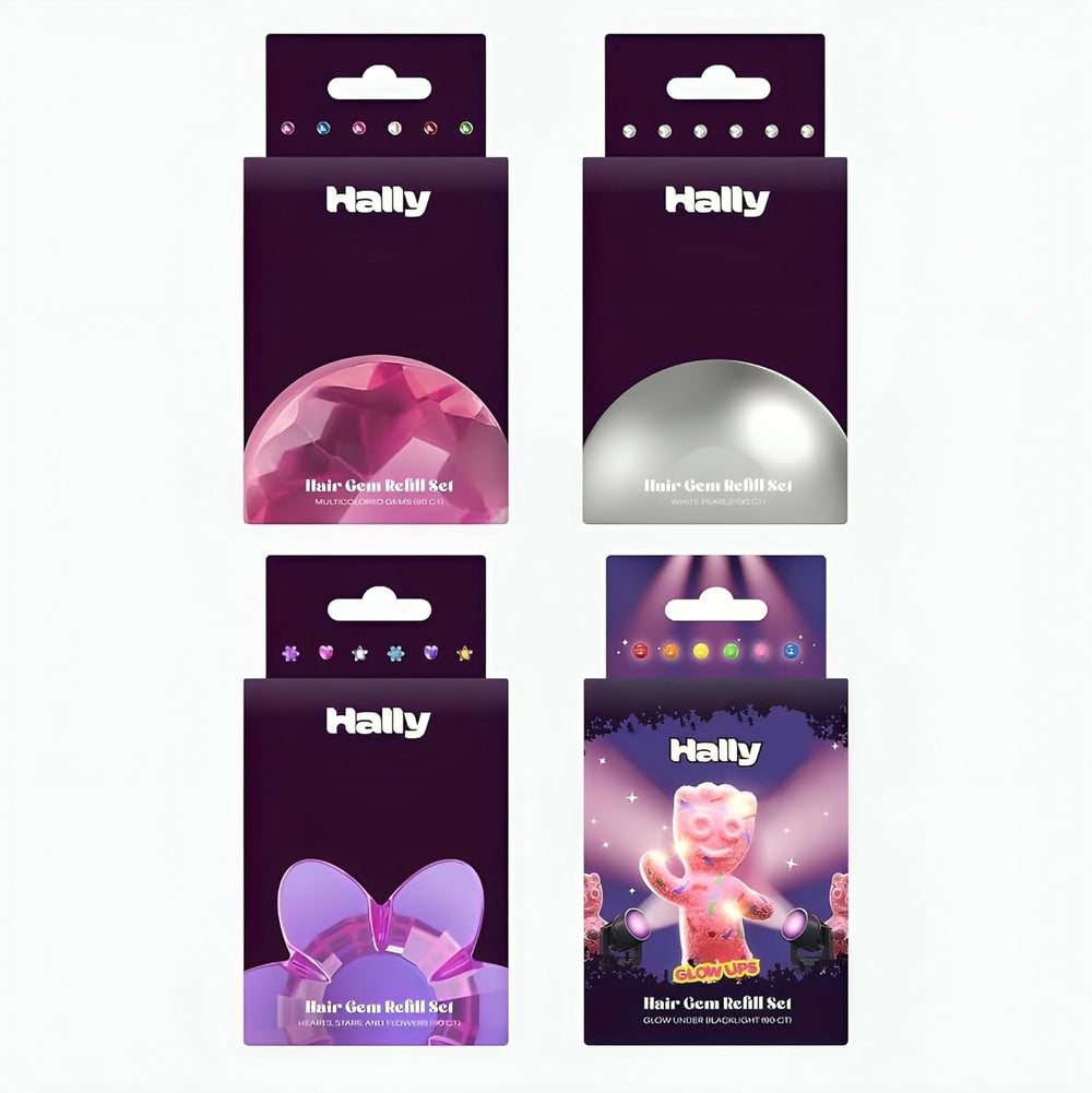 Hally Hair 360 refill gems multicolor for quick, vibrant hair accents.