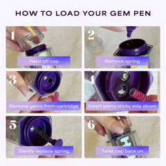 Hally Hair Gem Pen stamper-tool: precise placement with a reusable applicator