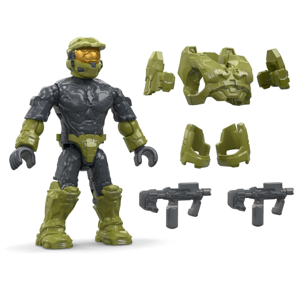Halo figures poseable detail closeup, articulated joints for dynamic posing.