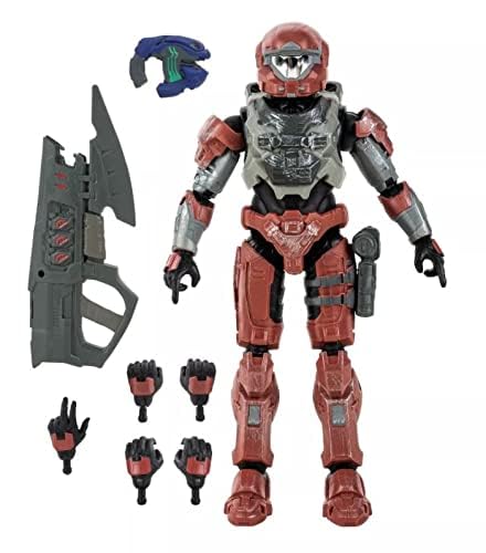 Halo Infinite Spartan Enigma figure featuring plasma gun for collectible pose play