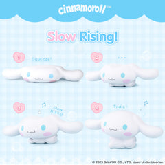 Hamee Cinnamoroll jumbo squishy closeup with cotton candy scent for sensory appeal.