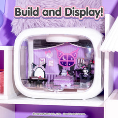 Hamee Re-Ment Kuromi sofa and table diorama for cozy scenes.