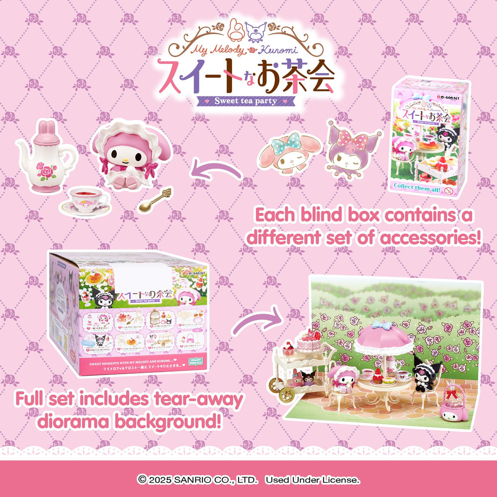 Hamee Re-Ment tea-for-two miniature set enhances tiny dioramas.