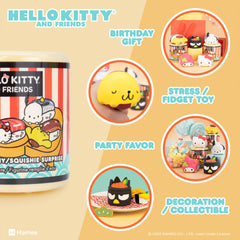 Pompompurin sushi squishy capsule by Hamee, cute mini toy for display.