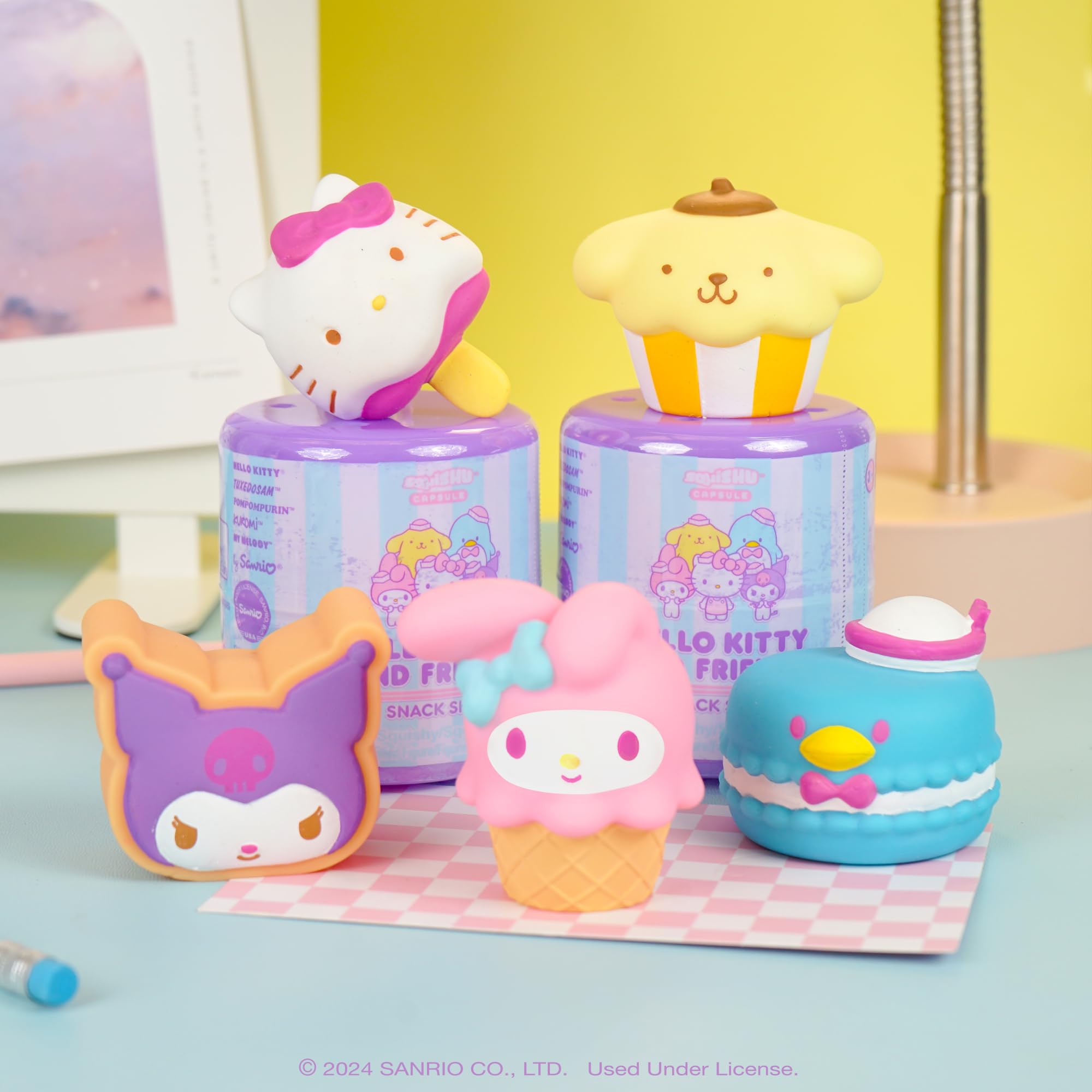 Hamee Sanrio blind capsule packaging showing collectible mystery designs for gifting