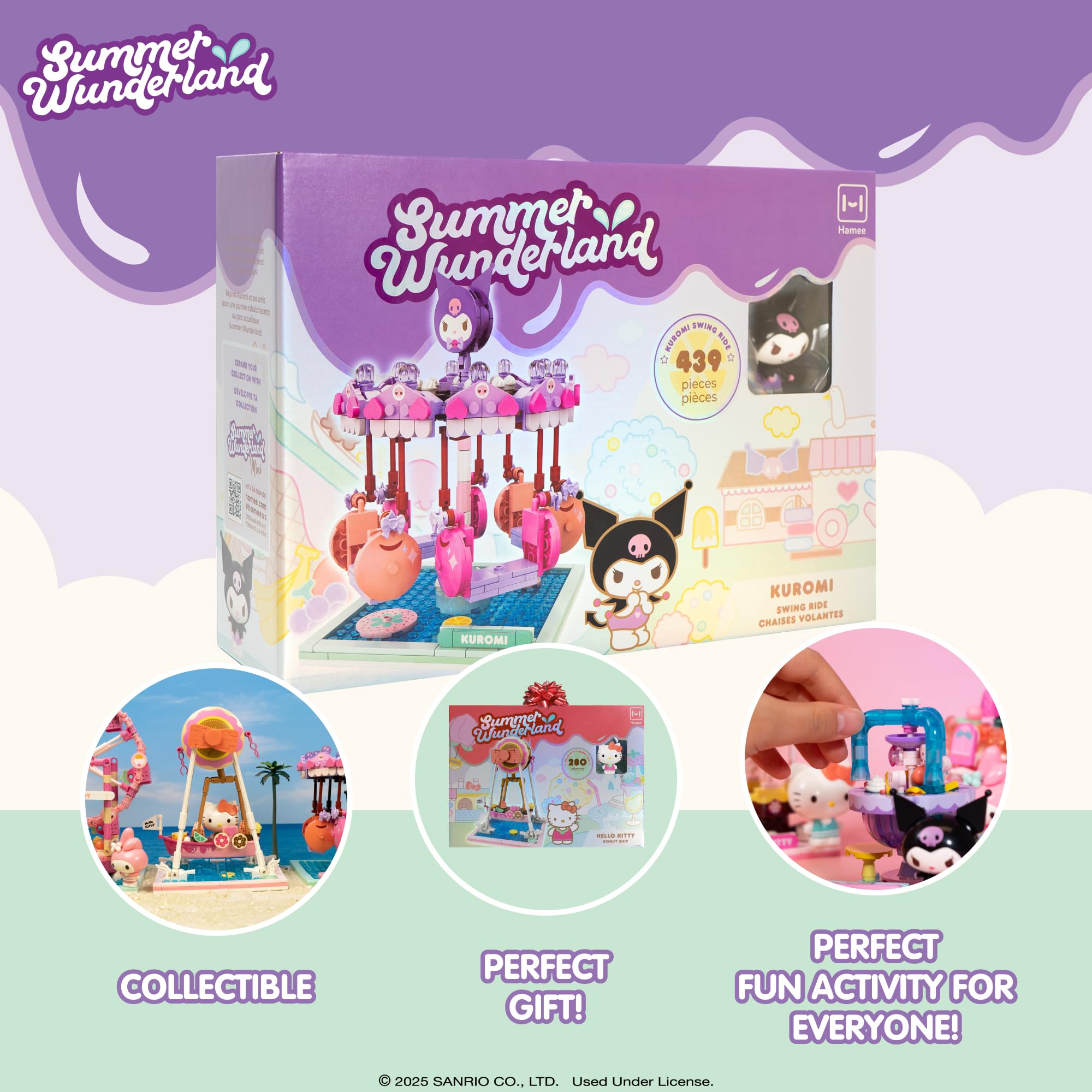 Hamee Sanrio Summer Wunderland ferris wheel scene for bright desk decor