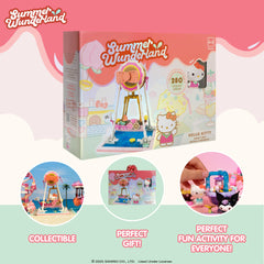 Hamee Sanrio Summer Wunderland ferris wheel with vibrant colors for desk