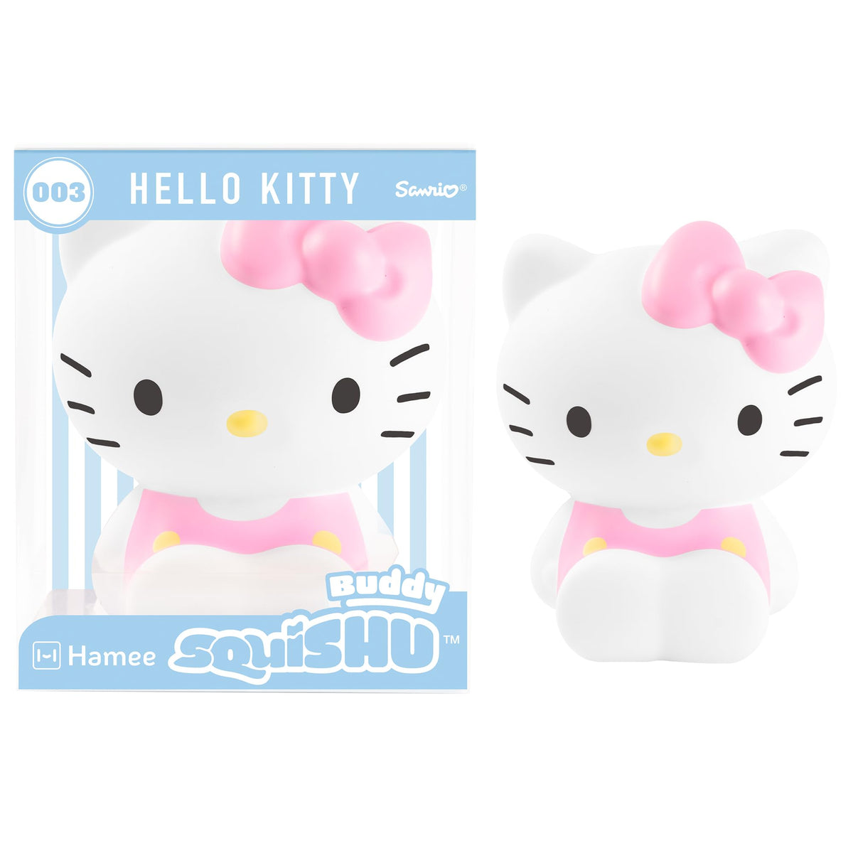 Hamee SquiSHU Buddy Hello Kitty box front view for collectors