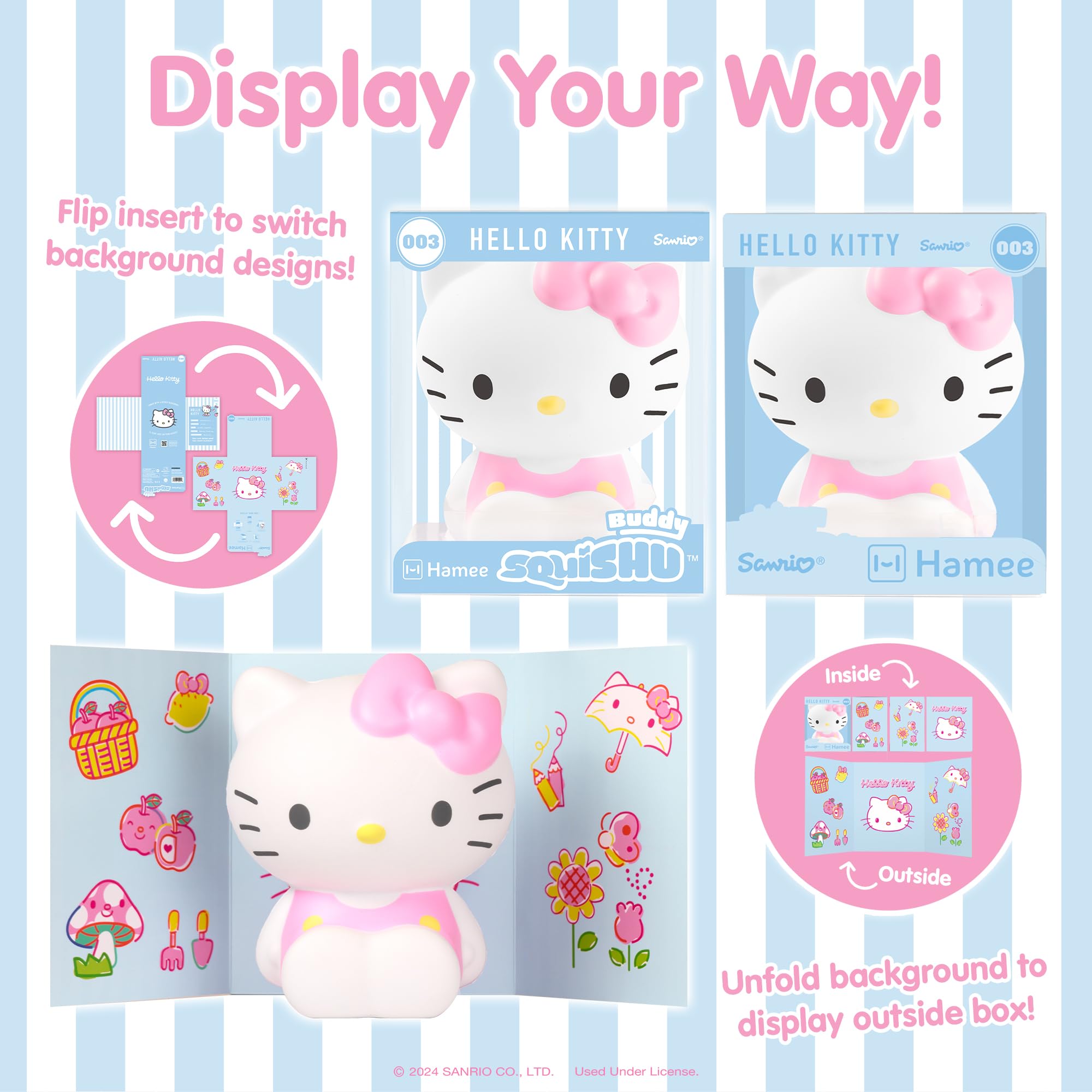Hamee SquiSHU Buddy Hello Kitty desk decor ready on display