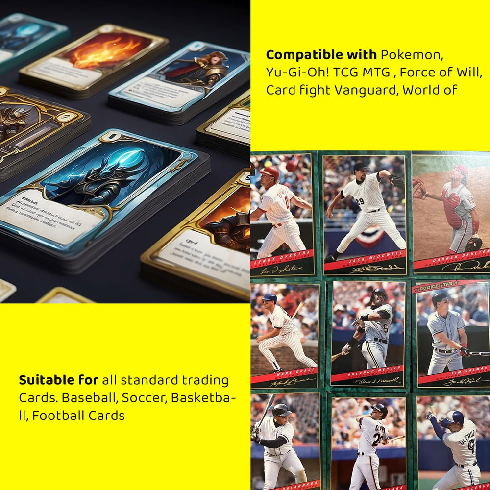 HAMKOT binder compatible with MTG, Yu-Gi-Oh, baseball, and more.