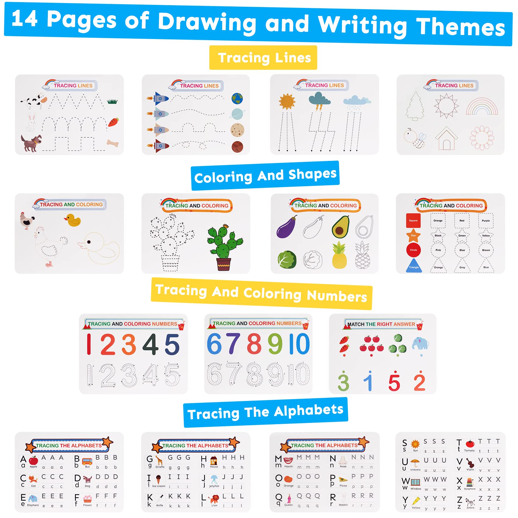 HAN-MM Busy Book numbers and letters page to build early literacy.