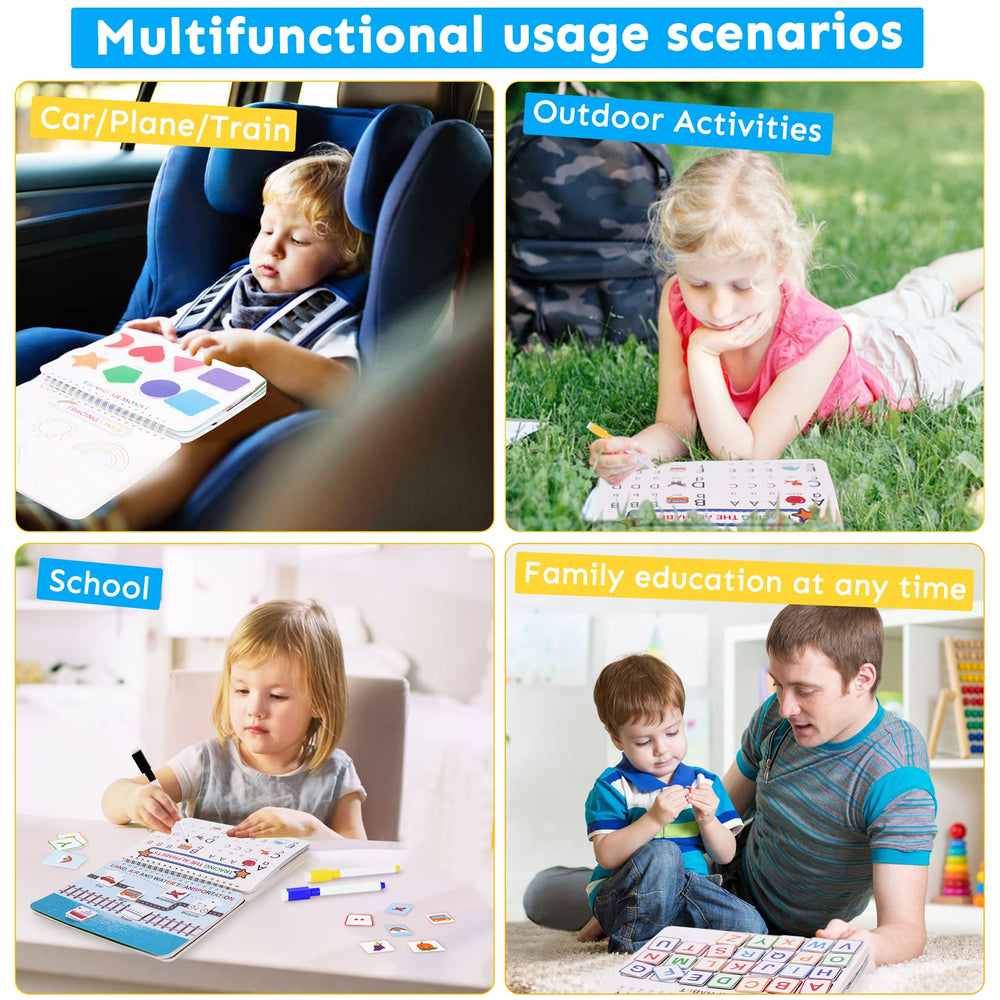 HAN-MM Busy Book Velcro closure for easy setup by busy families.