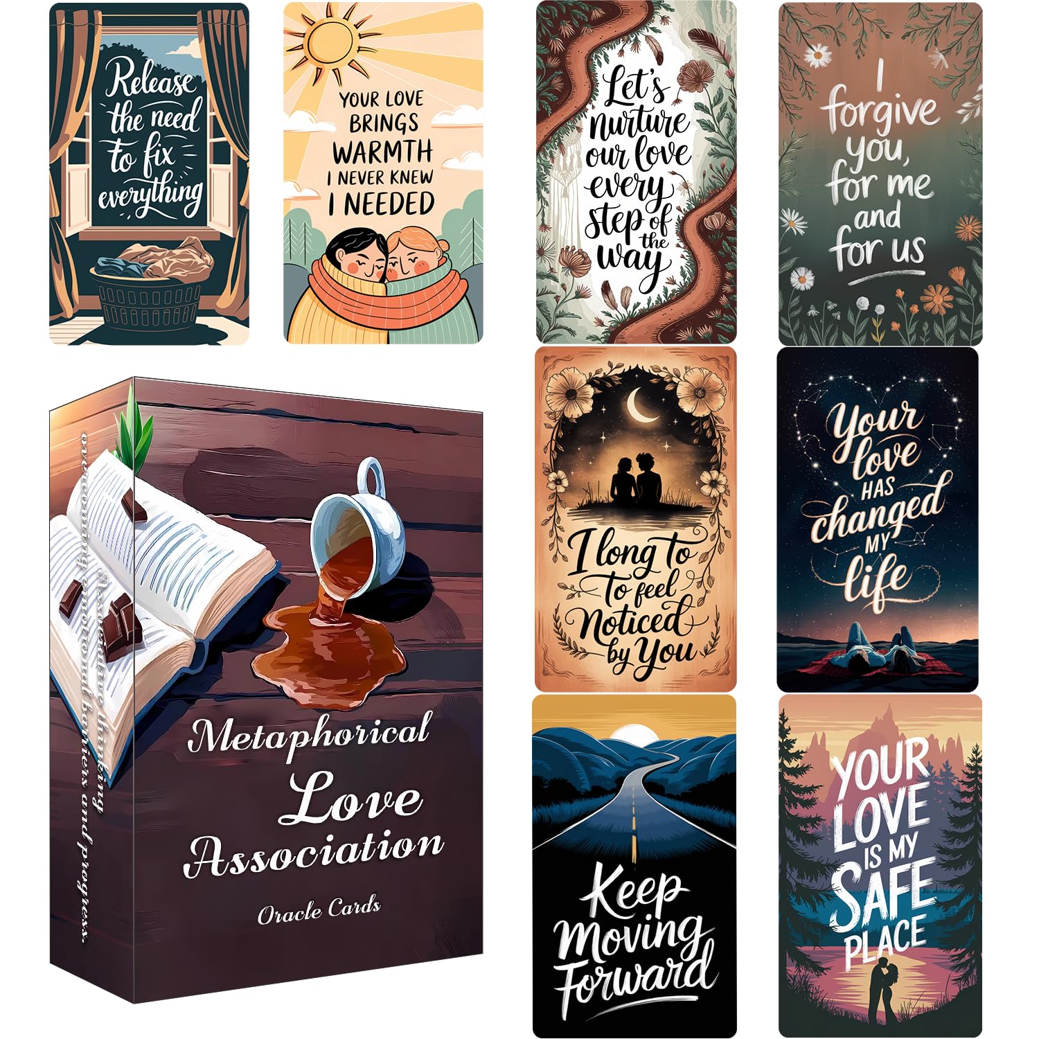 Han Yu Bowen Metaphorical Love Association deck cover for mindful readings