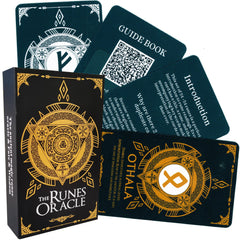 Han Yu Bowen Oracle Cards dual-color runes deck with vivid illustrations for beginner divination