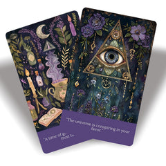 Han Yu Bowen oracle cards with mystical designs for future insights and spiritual practice.