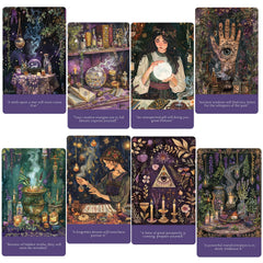 Han Yu Bowen oracle deck 56-card collection for meditative readings and creative exploration.