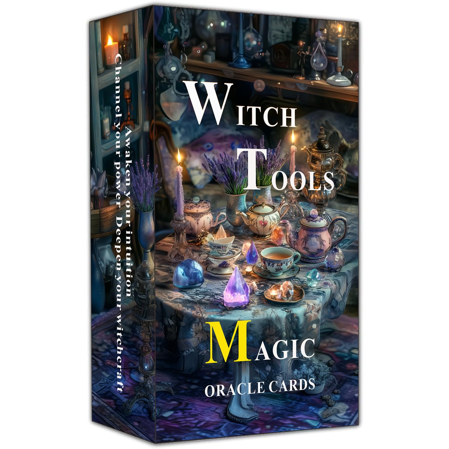 Han Yu Bowen Witch Tools Oracle Card mantra-inscription suggests mindful mantras.