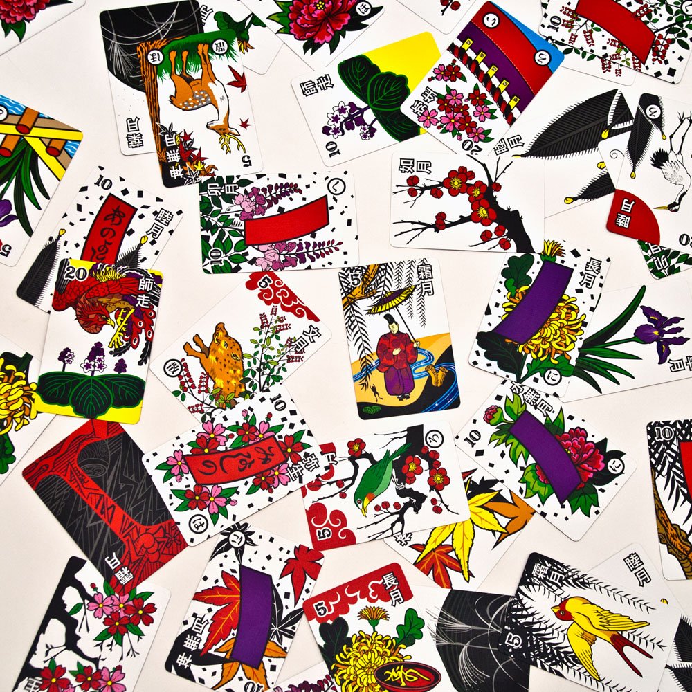 Hanafuda Hawaii Style XL packaging with gift-ready box and clear setup.
