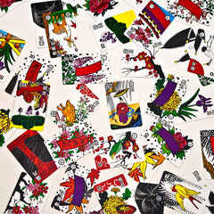Hanafuda Hawaii Style XL packaging with gift-ready box and clear setup.
