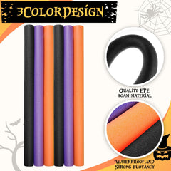 Hanaive 6-pack pool noodles in purple for vibrant crafts and play.
