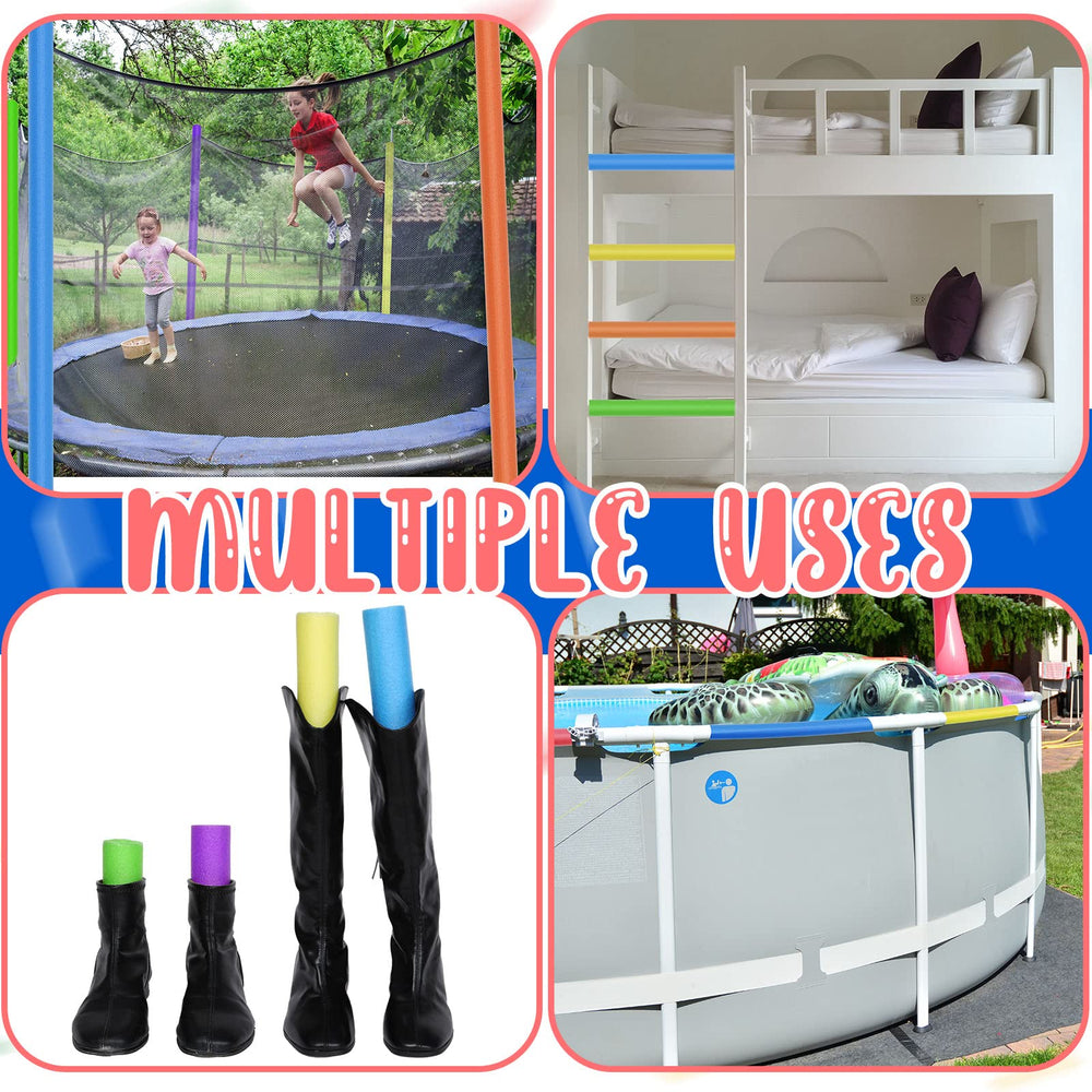 Hanaive 6-pack pool noodles bundle for easy substitutions and group activities