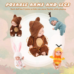 Hanaive dolls with movable joints enhance poseability for engaging scenes