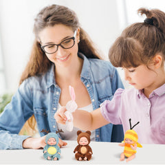 Hanaive dolls feature washable PVC and easy-care outfits for quick cleanups