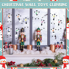 Hanaive colorful snowman sticky climbers in red, green, blue hues for celebrations.