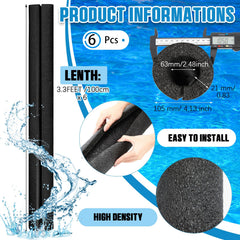 Hanaive foam noodle cross-section ring highlighting hollow core for DIY crafts.