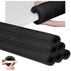 Hanaive jumbo foam noodle, 40-inch black, buoyant pool companion for family fun.