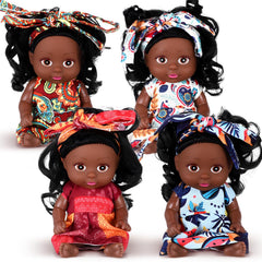 Hanaive mini dolls show four outfits for versatile play and styling.