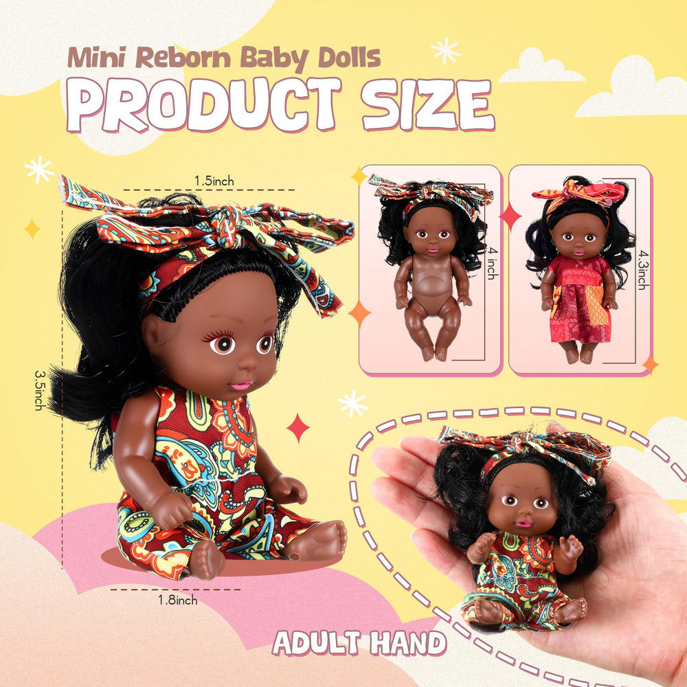 Close-up of Hanaive mini dolls' lifelike facial details and smooth PVC skin.