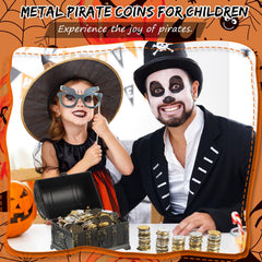 Hanaive pirate coins detected by metal detectors for treasure hunts