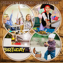 Hanaive pirate party decor set with colorful coins