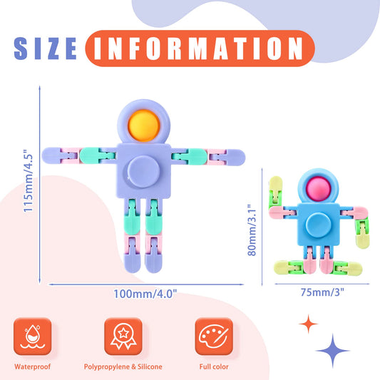 Hanaive robot fidget chest rotate for versatile shapes and play.