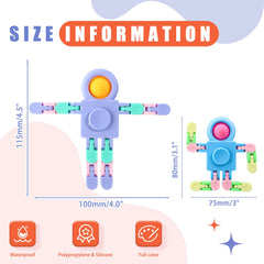 Hanaive robot fidget chest rotate for versatile shapes and play.
