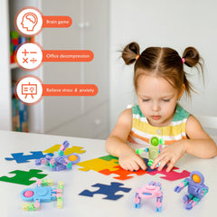 Hanaive robot fidget spin top feature for dynamic play.