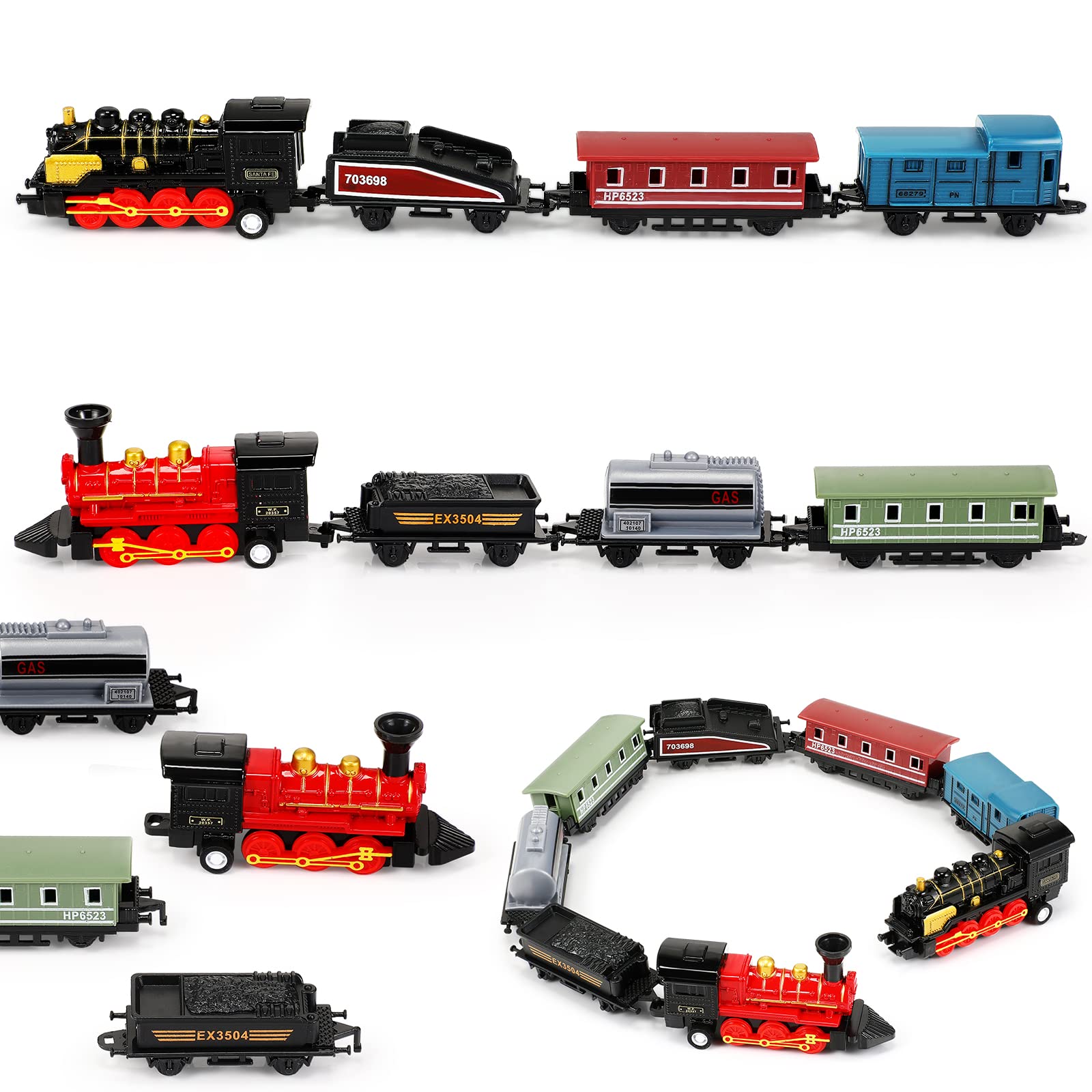 Hanaive train locomotive from the 2-set kit with durable alloy detail for long-lasting play
