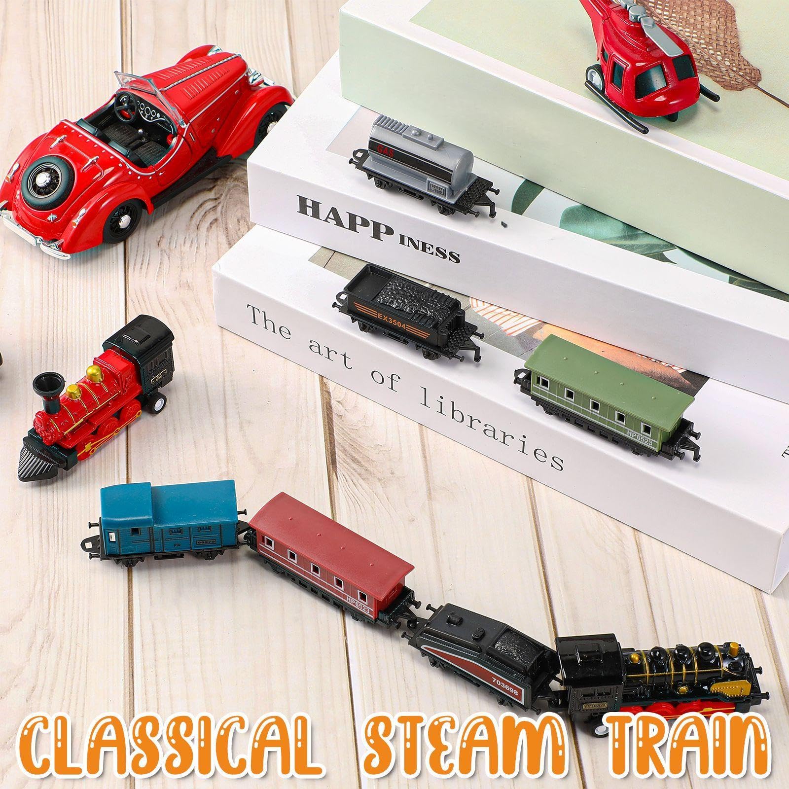 Hanaive train toys ideal for gifting and classroom display in black and red