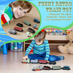 Hanaive blue tabletop layout shows two-style trains for cooperative fun.