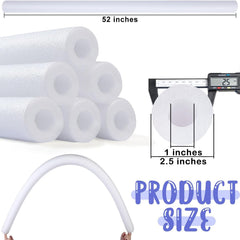 Hanaive white foam noodles are soft and lightweight for easy crafting and décor.