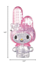Hanayama Crystal Gallery My Melody on display after completion, a charming figure